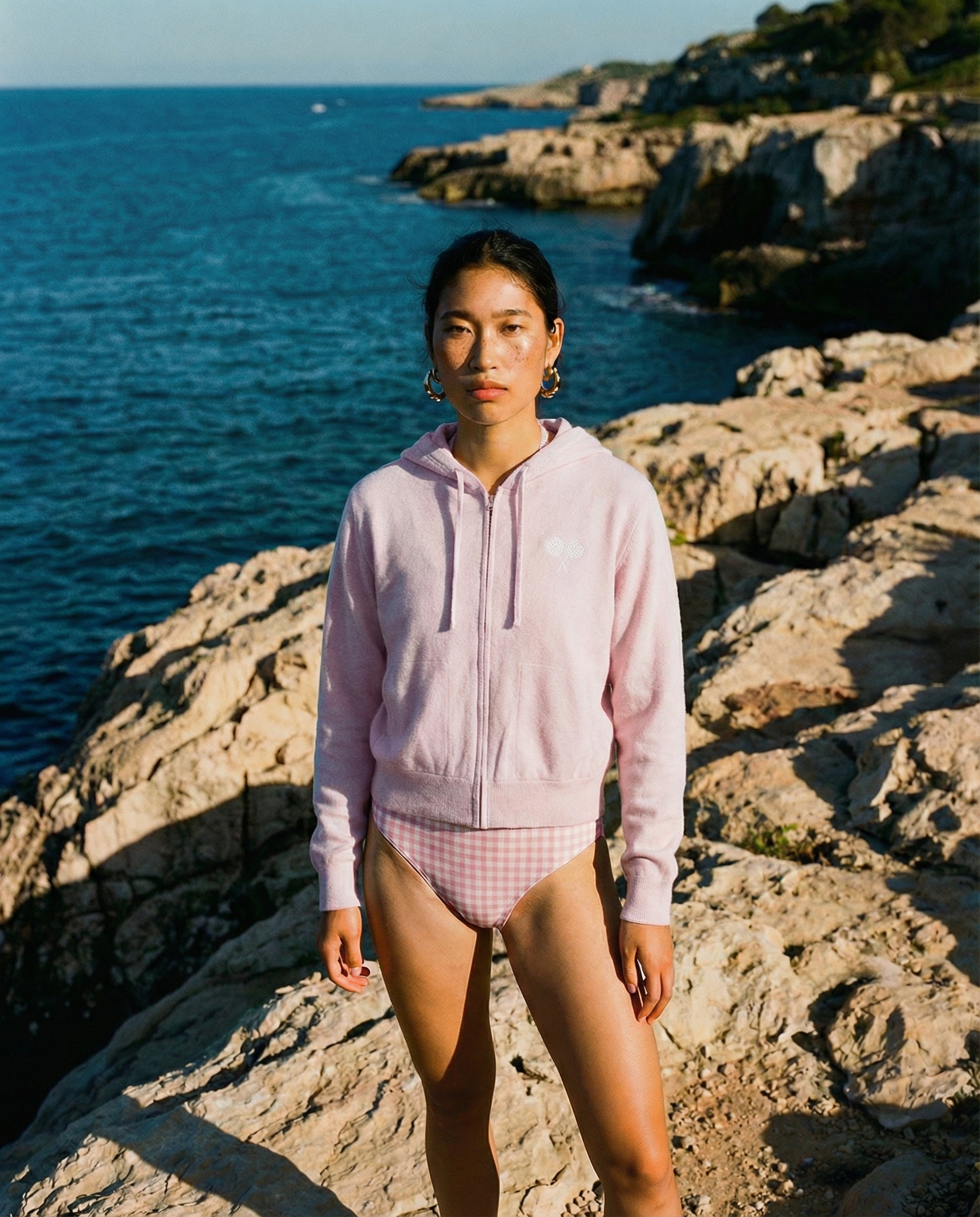 Courtside Cashmere Sweater Blush