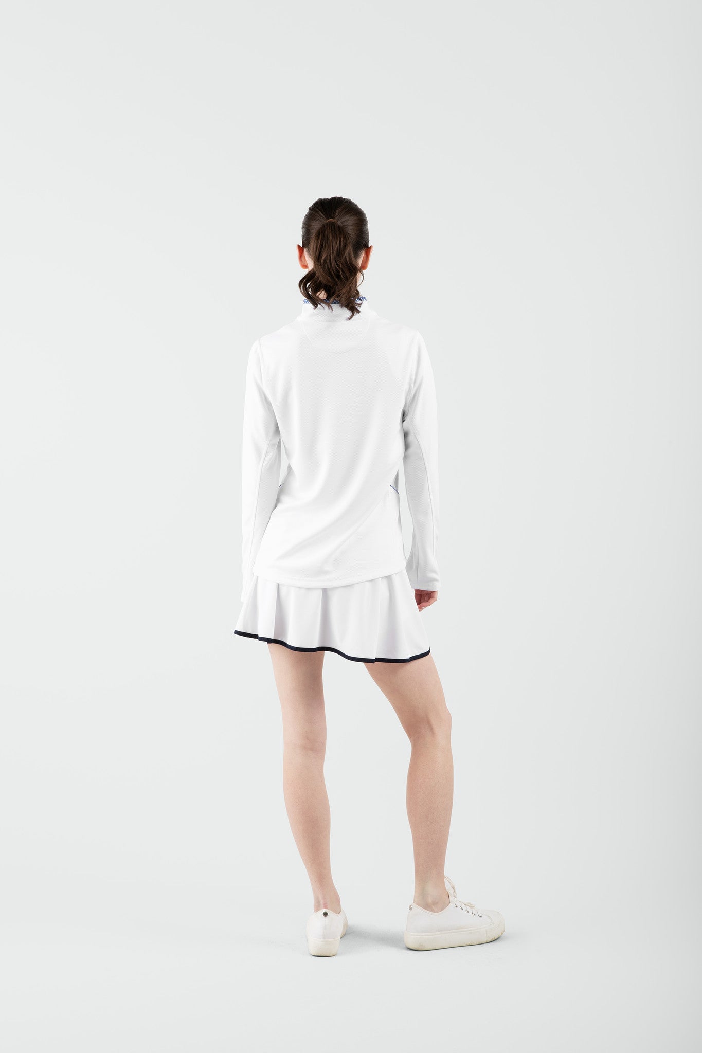 Love All Tennis Women's Tracy 1/4 Zip Lightweight Jacket Gingham