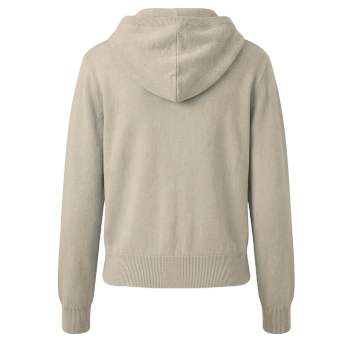Beige hoodie on a white background