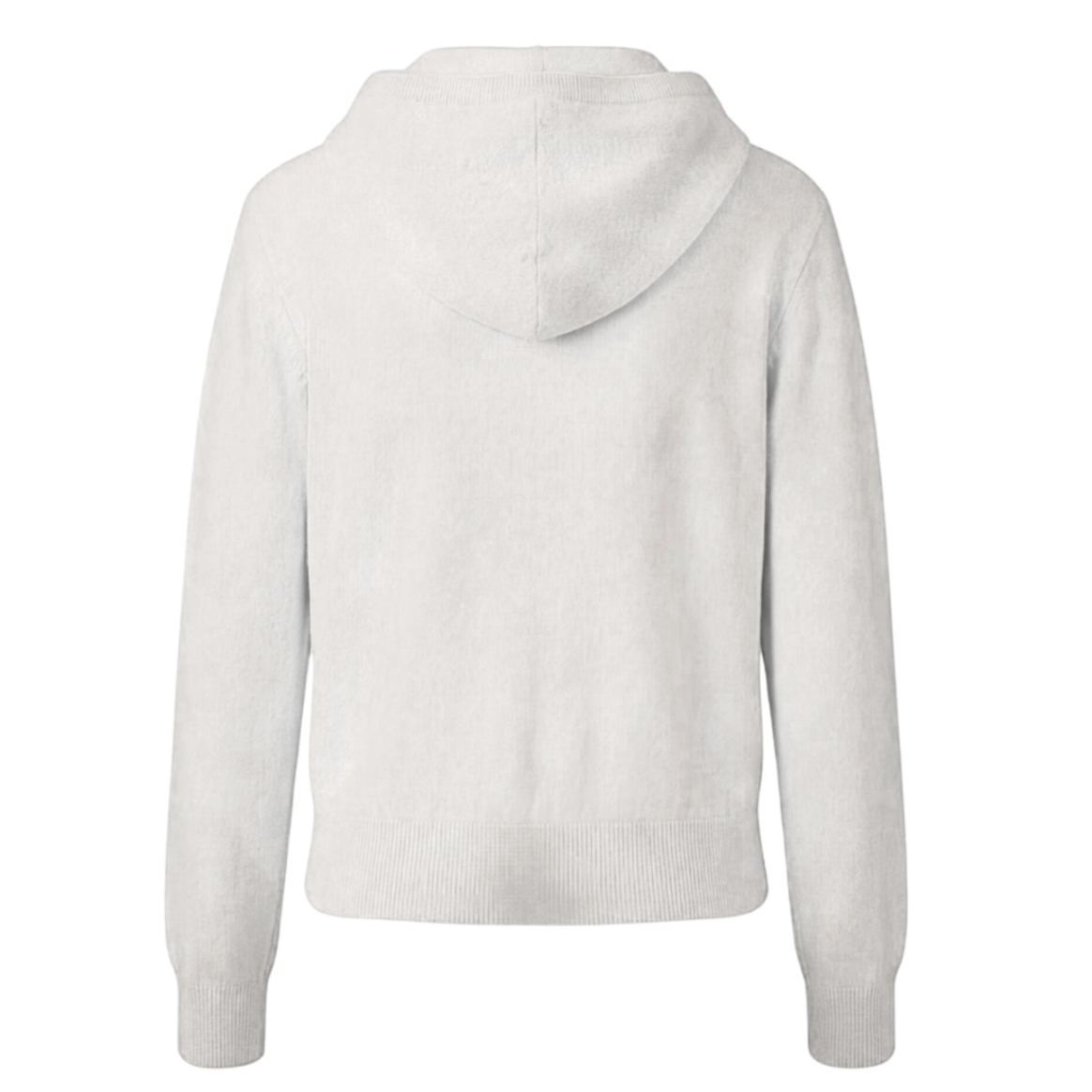 Light gray hoodie on a white background