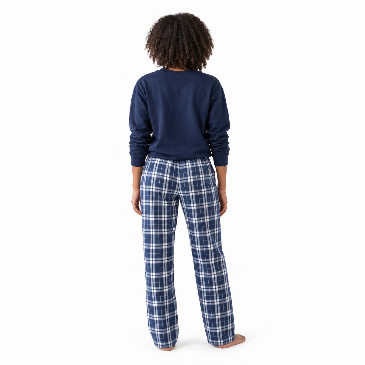 Love All Tennis Women's Navy Flannel Plaid Pant