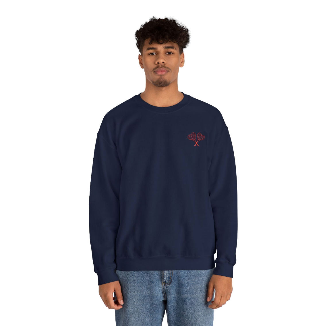Love All Core Adult Embroidered Crewneck Sweatshirt