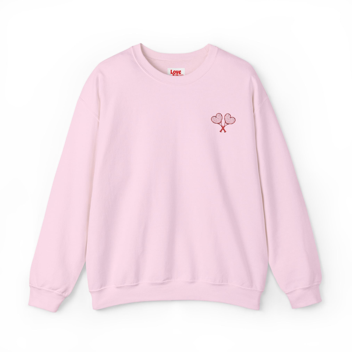 Love All Tennis Adult Embroidered Crewneck Sweatshirt