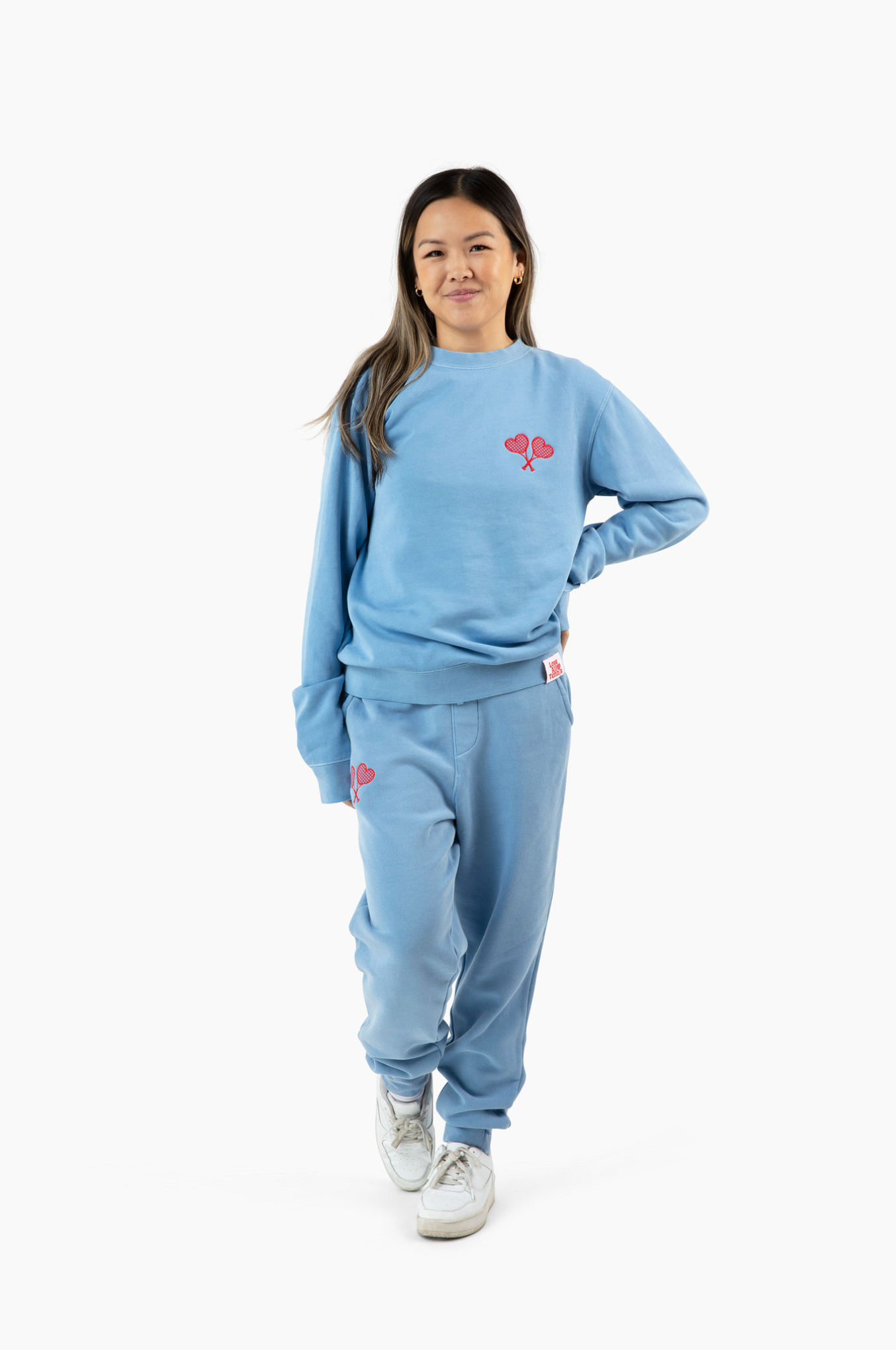 Love All Core Women's Blue Fay Crew Neck Sweatshirt