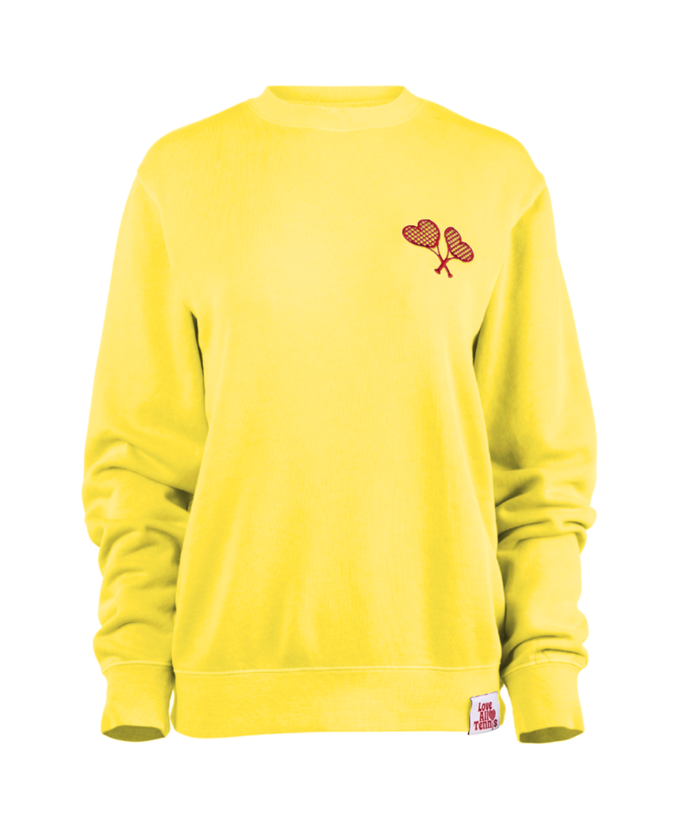 Love All Core Women's Yellow Fay Crew Neck Sweatshirt
