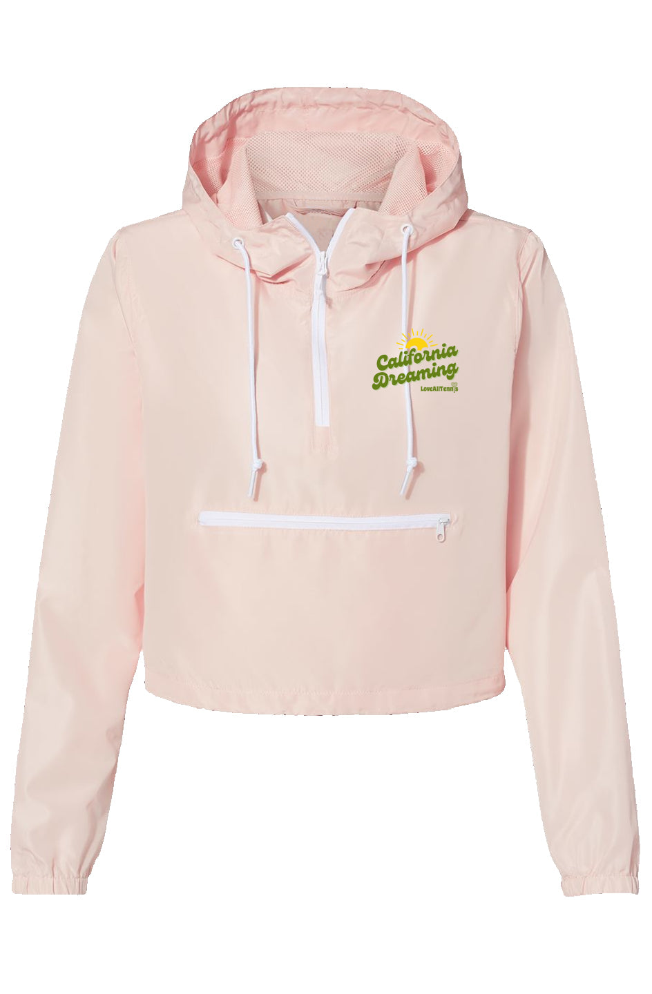 Lightweight Pullover Crop Windbreaker