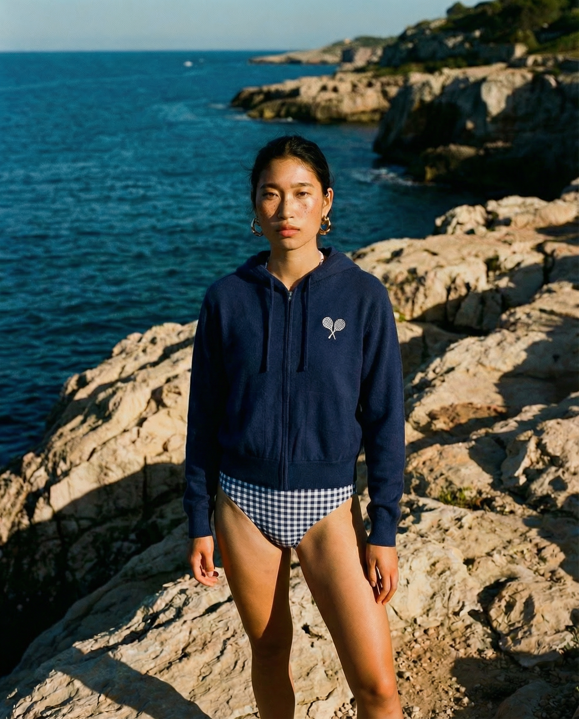 Courtside Cashmere Sweater Midnight