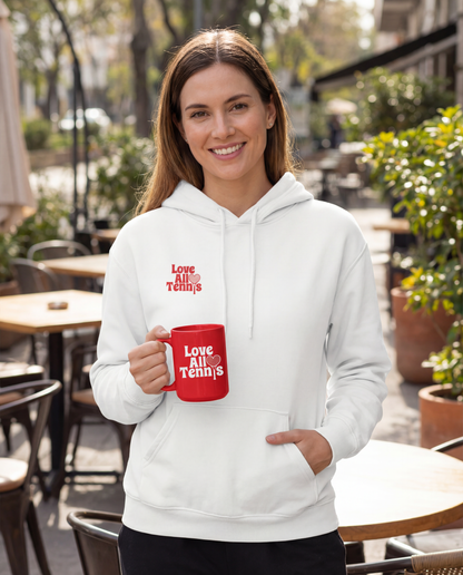 Love All Tennis Red Logo Mug