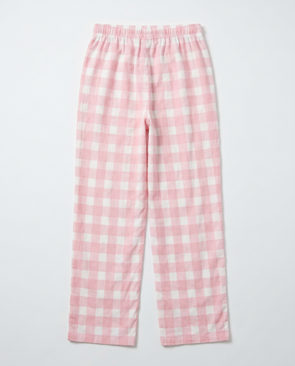 Love All Tennis Women's Flannel Plaid Pant, Pink
