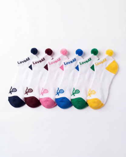 Love All Tennis Pom Pom Sock Bundle
