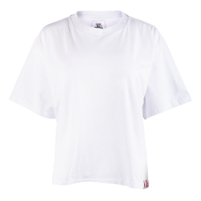 White t-shirt on a white background