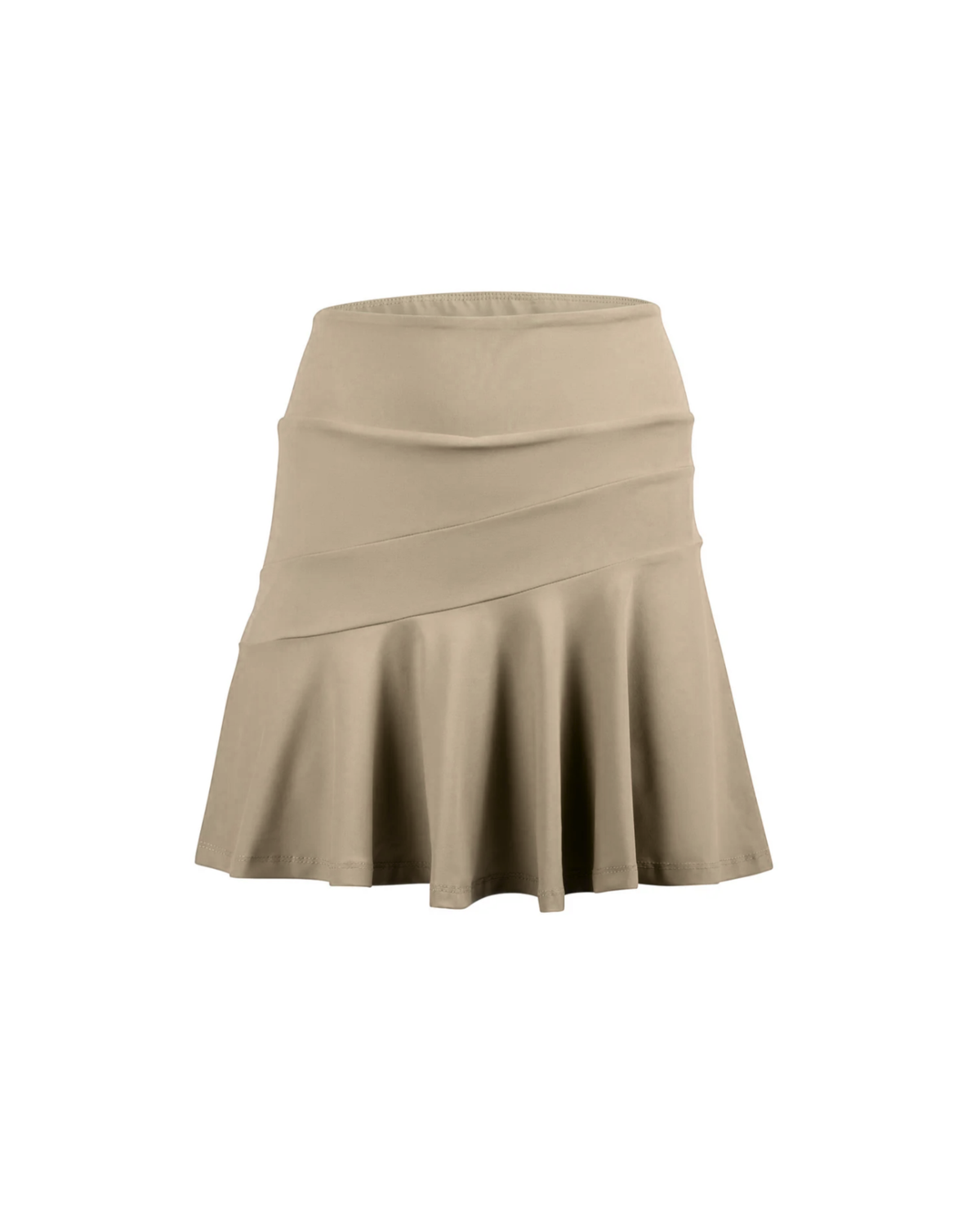 Beige skirt on a white background