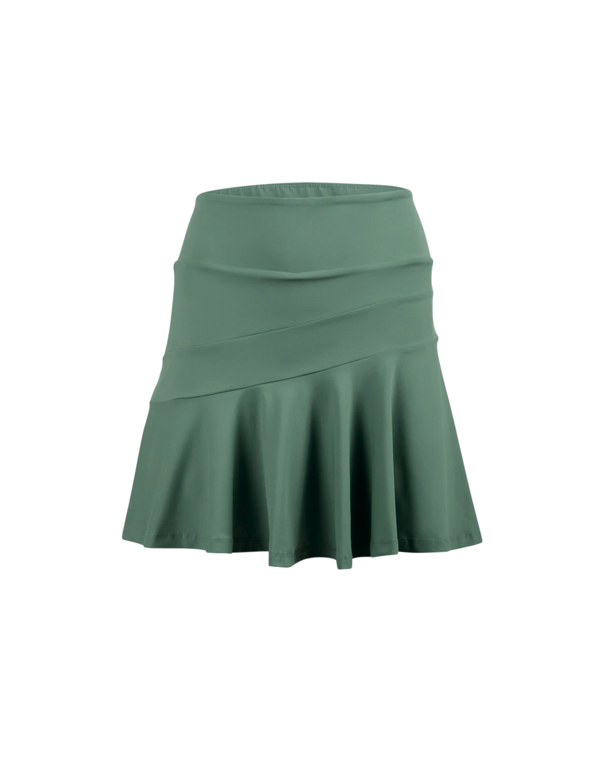 Green skirt on a white background