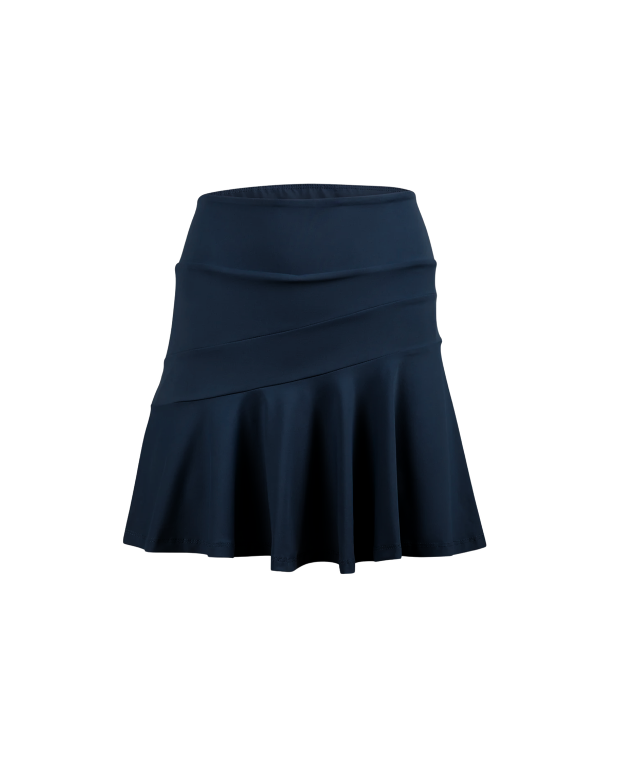 Navy blue skirt on a white background