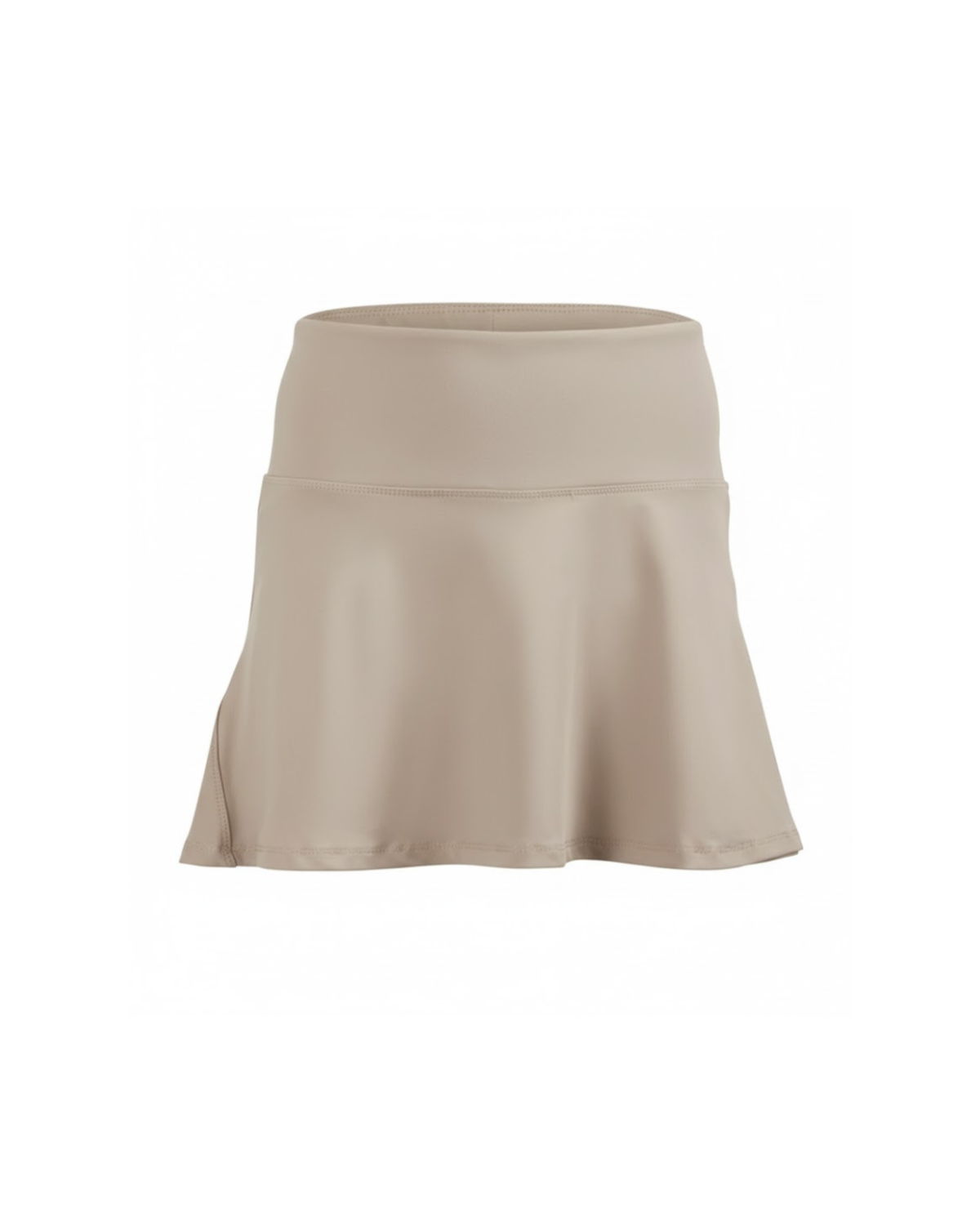 Beige skirt on a white background