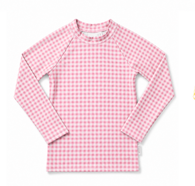 Love All Littles Gingham Rashguard