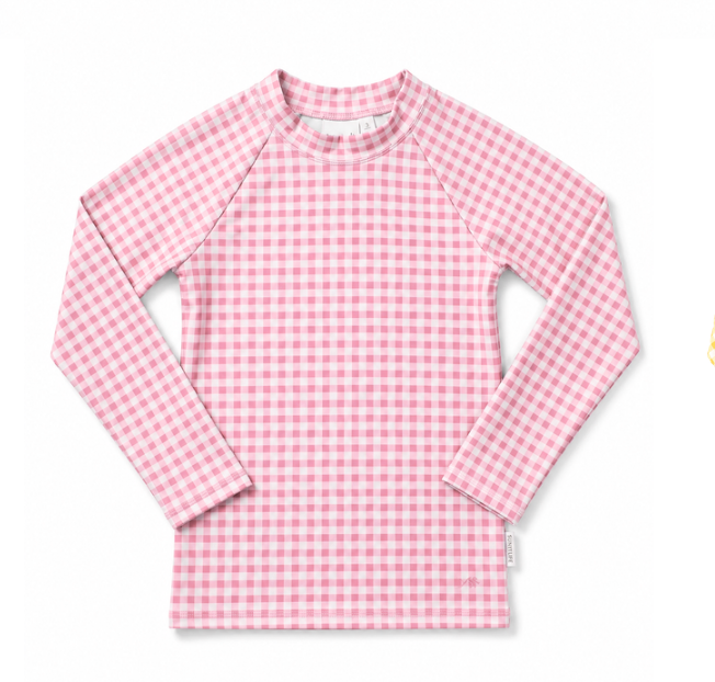 Love All Littles Gingham Rashguard