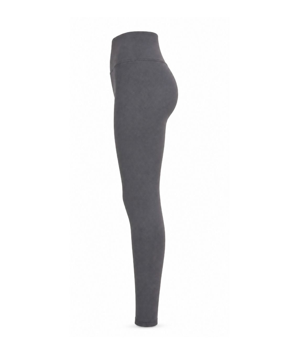Dark gray leggings on a white background