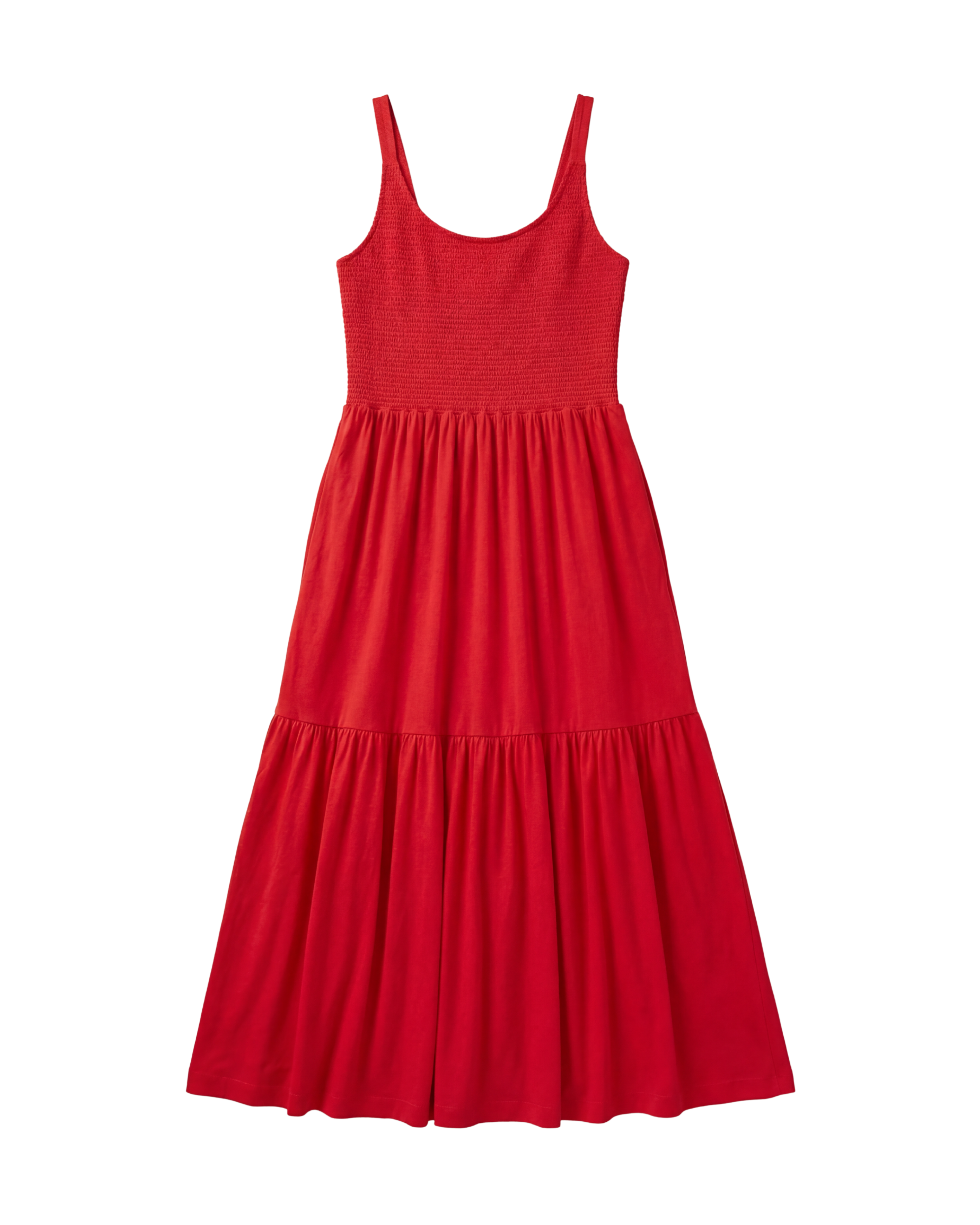 Red dress on a white background