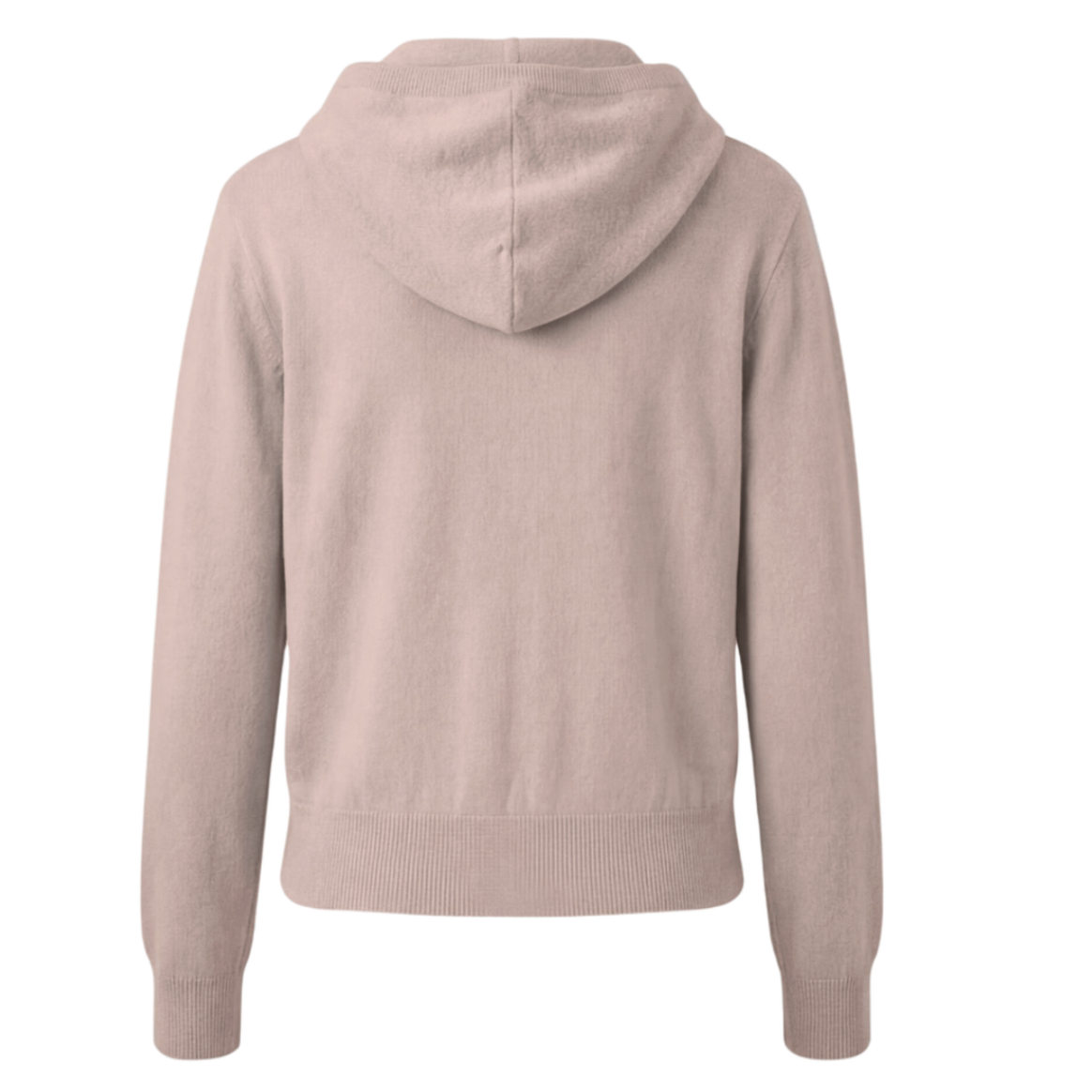 Blush hoodie on a white background
