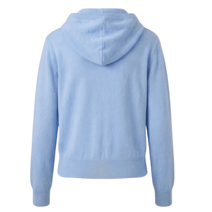 Light blue hoodie on a white background