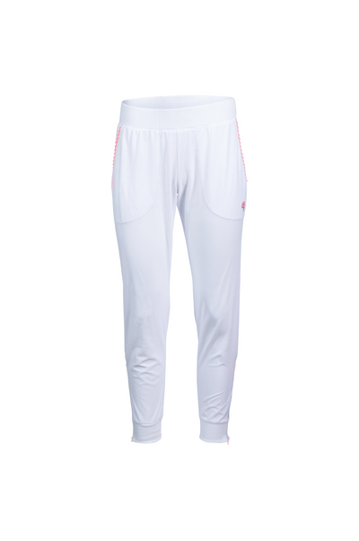 White pants on a white background