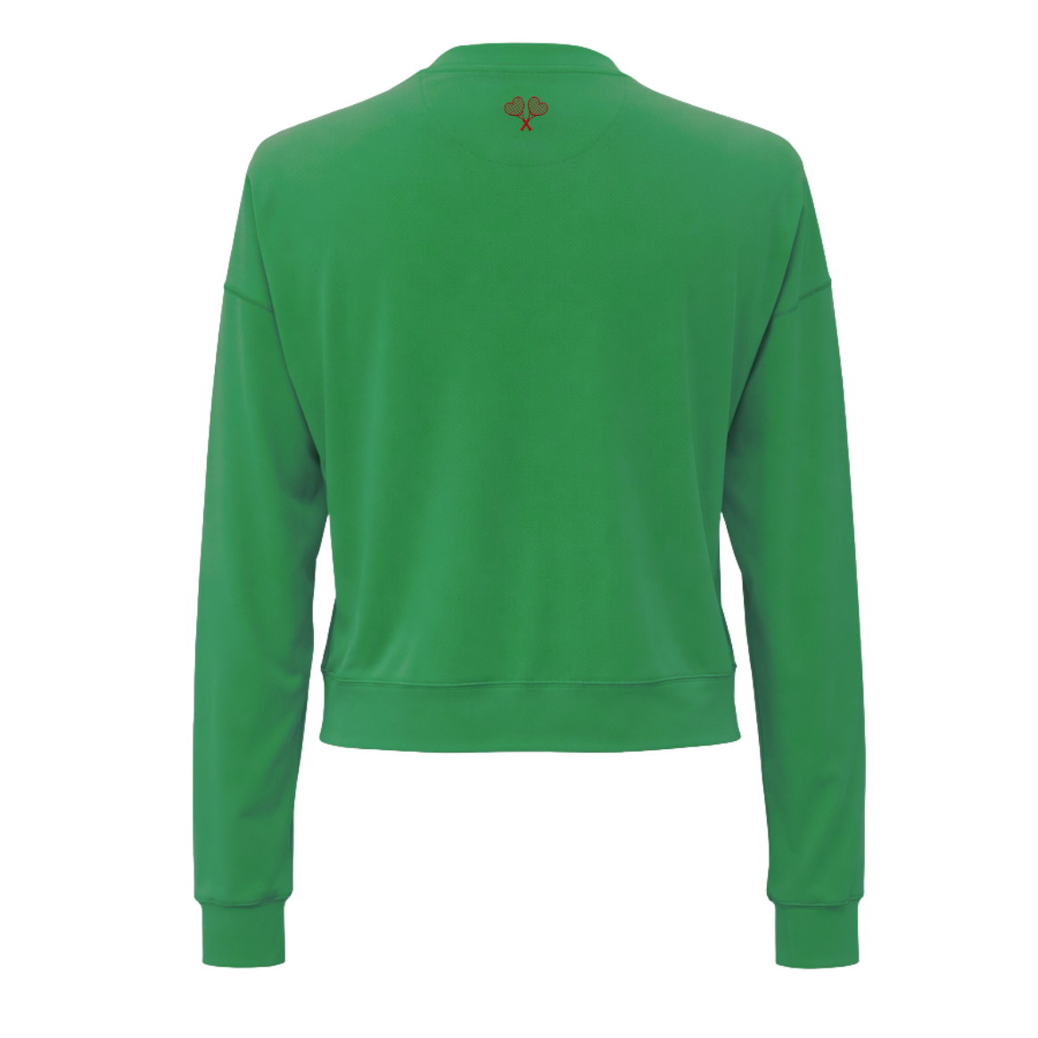 Green top on a white background