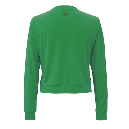 Green top on a white background