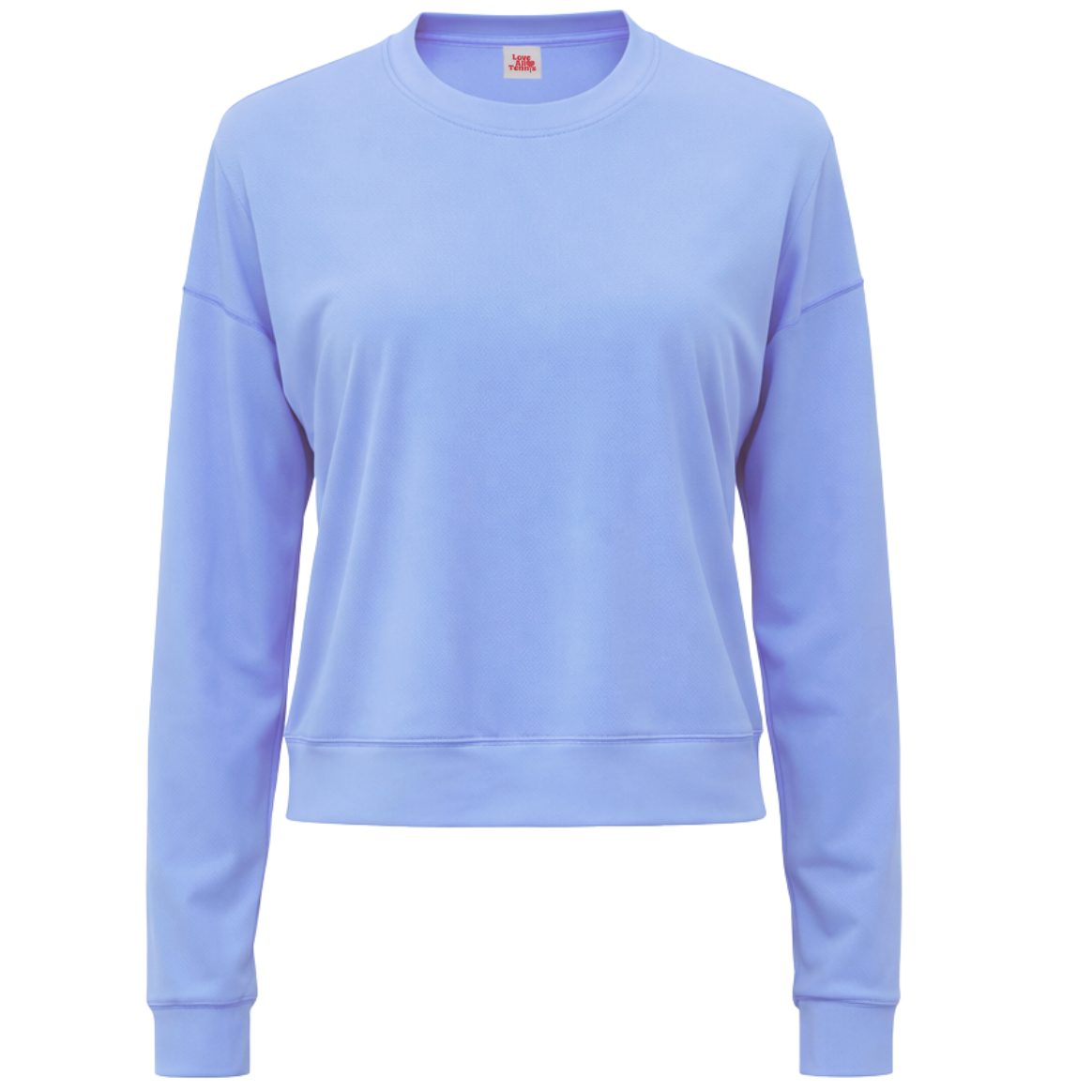 Light blue top on a white background