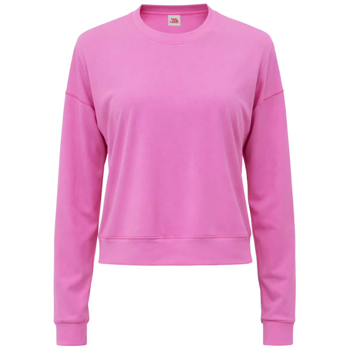 Pink top on a white background