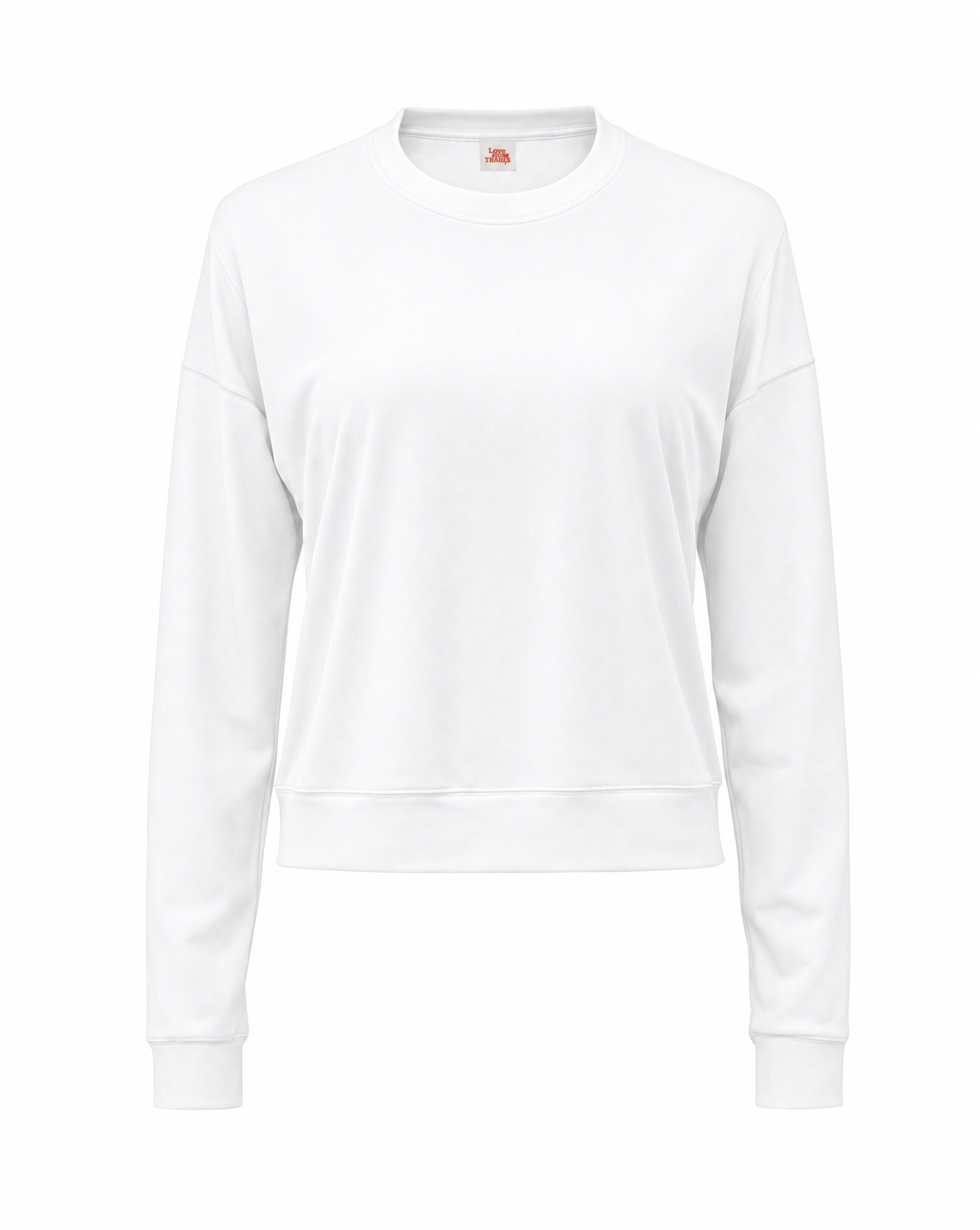 White top on a white background