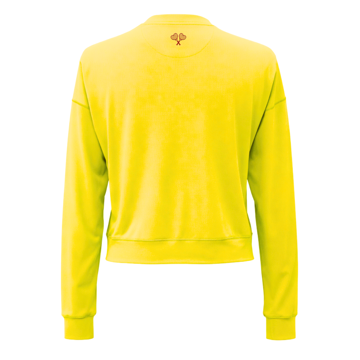 Yellow top on a white background