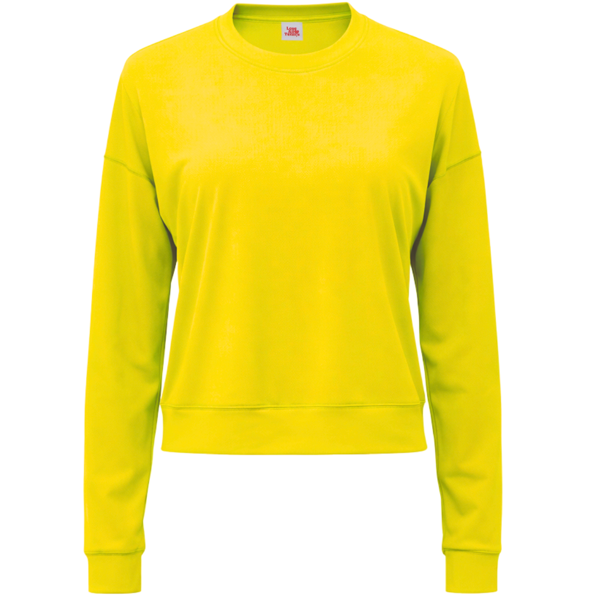 Yellow top on a white background
