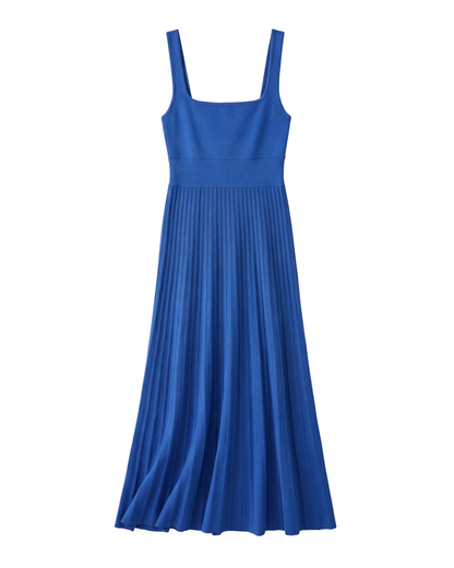 Blue dress on a white background