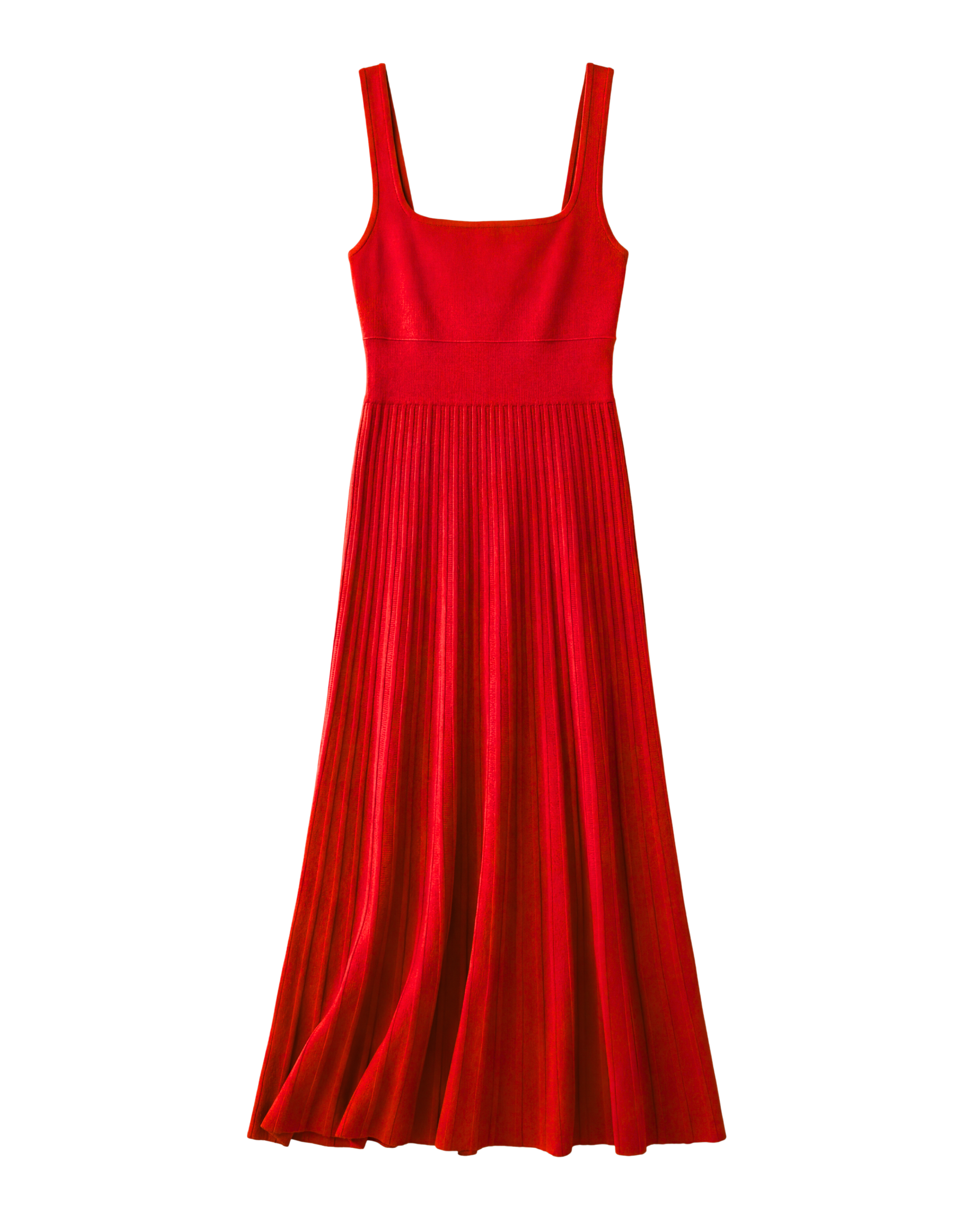 Red dress on a white background