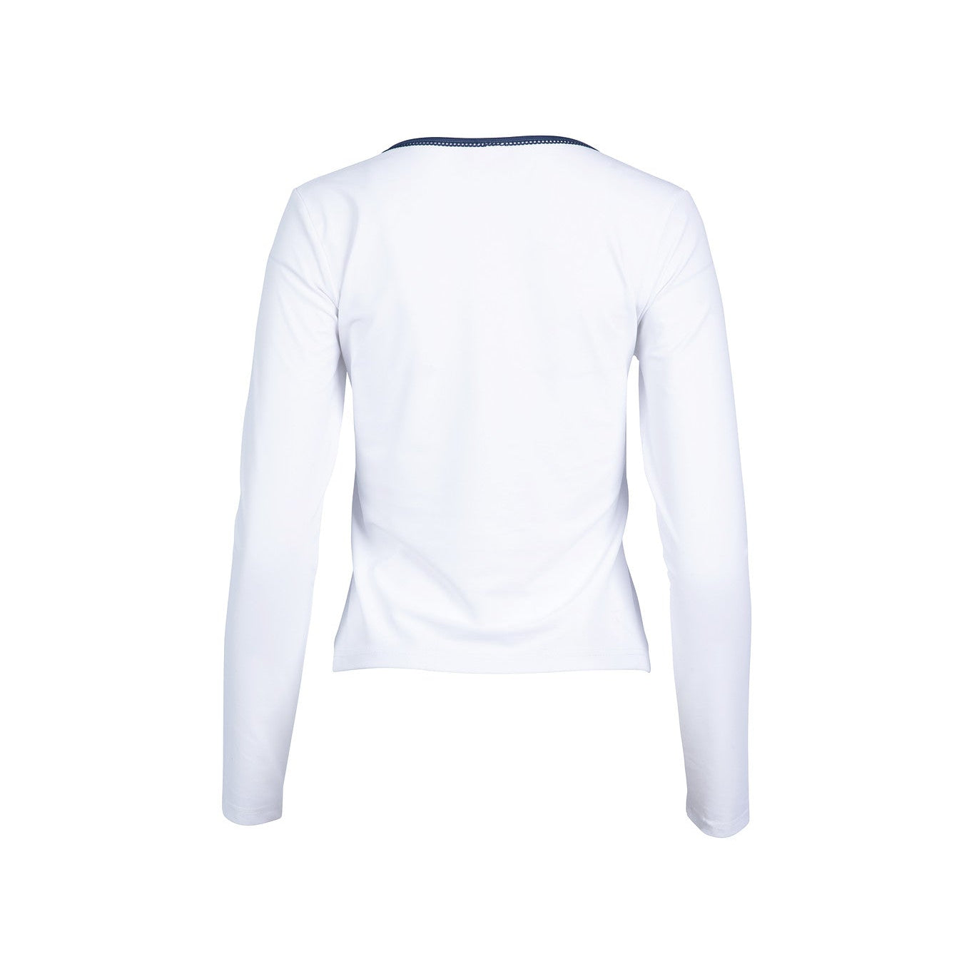 White long-sleeve shirt on a white background