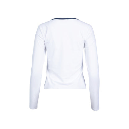 White long-sleeve shirt on a white background