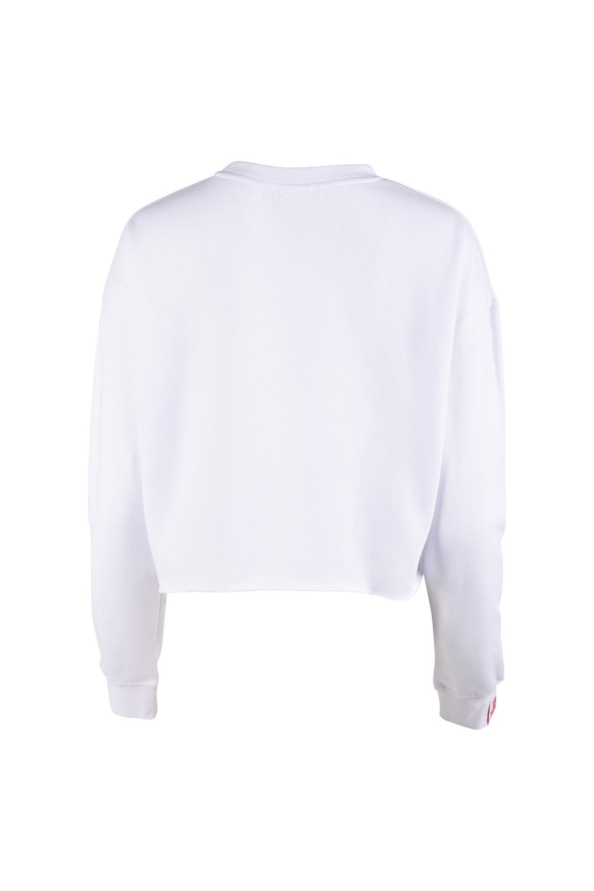 White sweatshirt on a white background