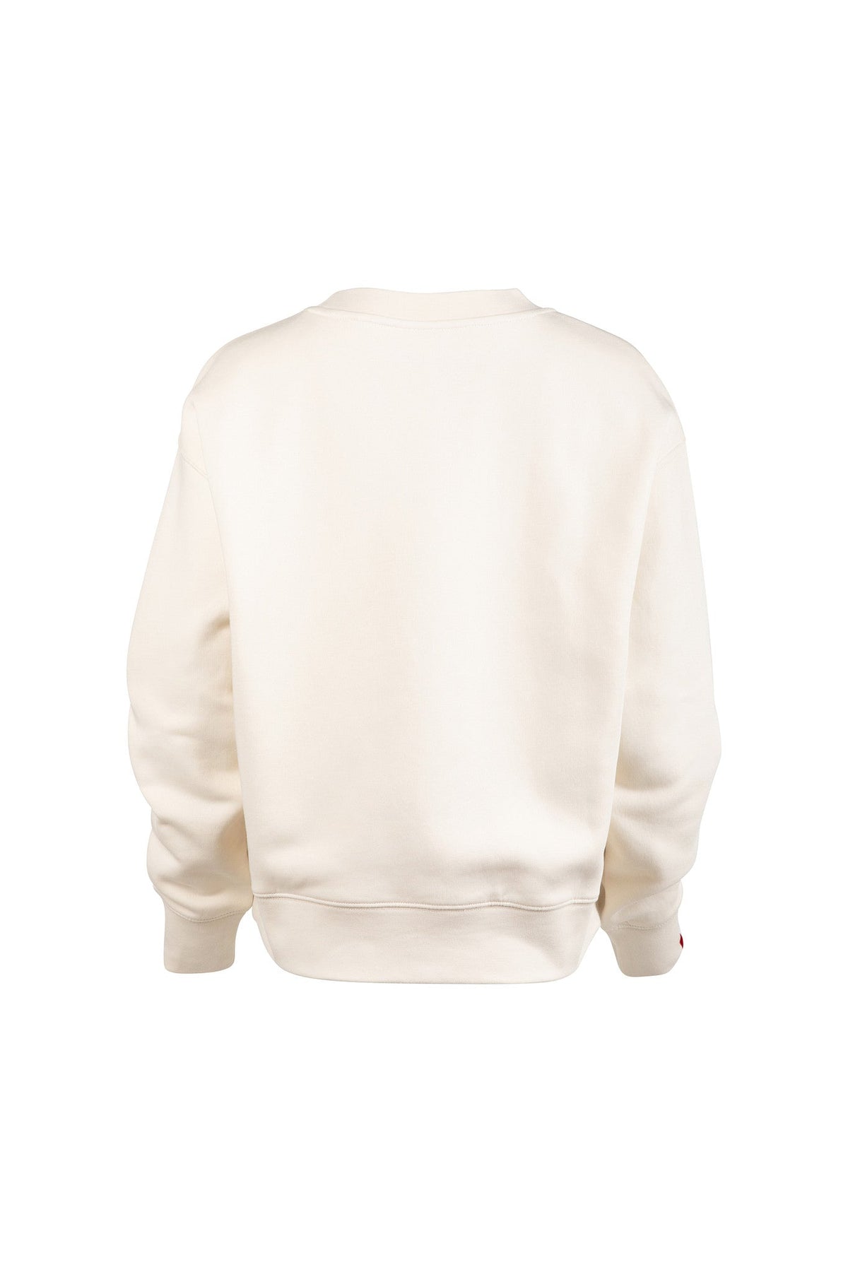 White sweatshirt on a white background