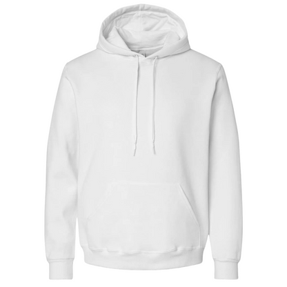 White hoodie on a white background
