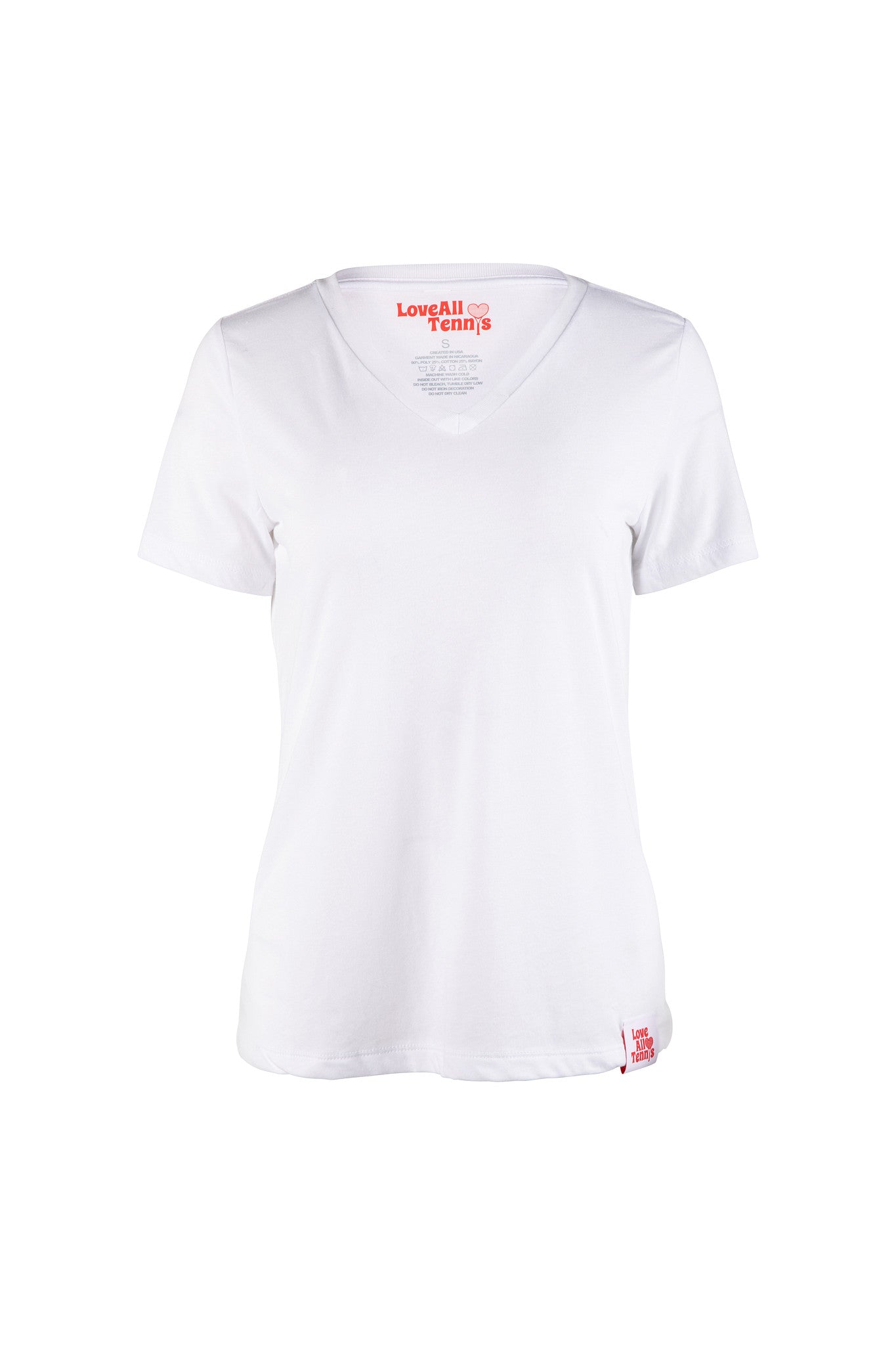 Love All Tennis Womens Triblend V-Neck Tee