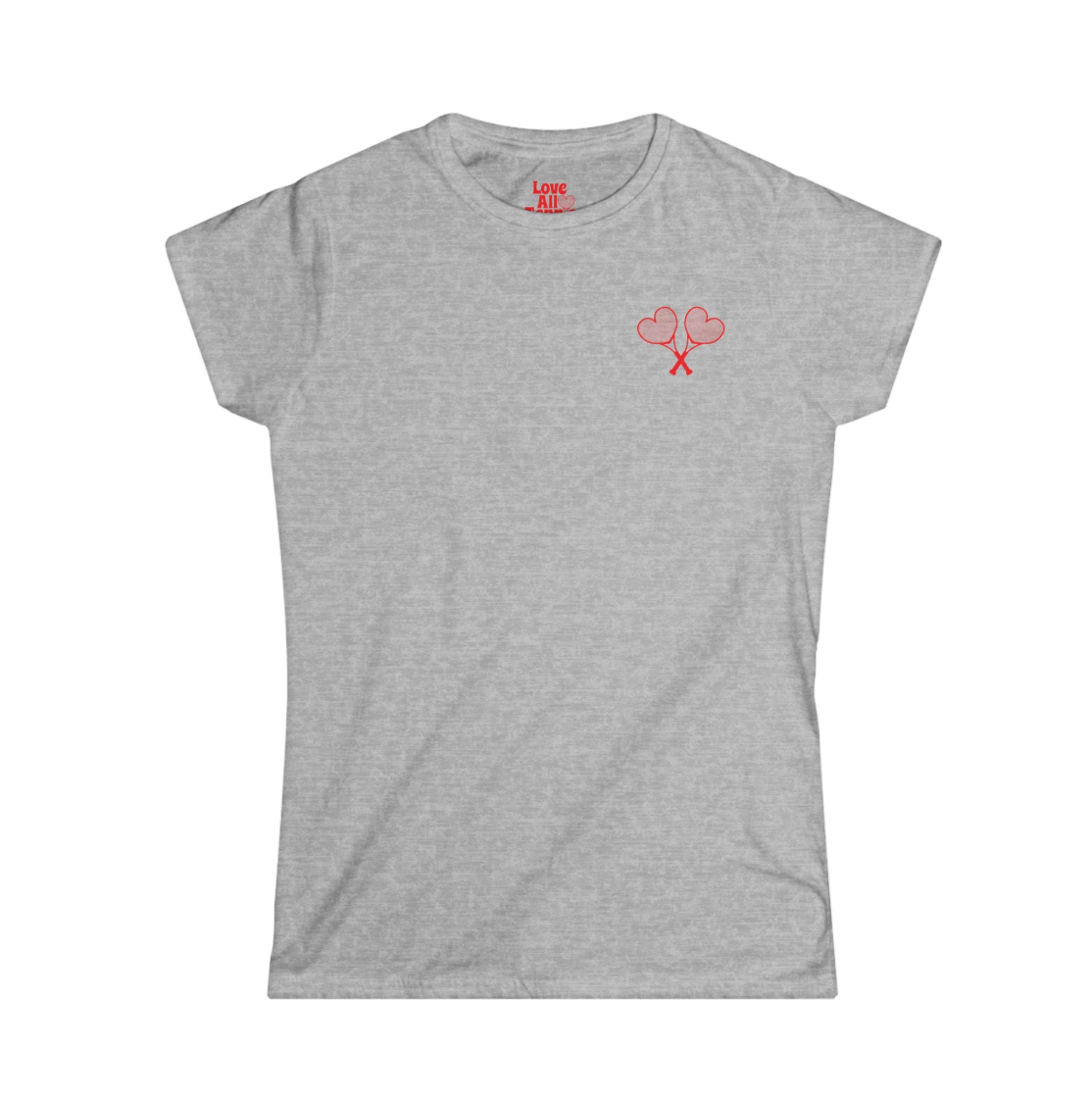Love All Tennis Women's Hearts Softstyle T-Shirt