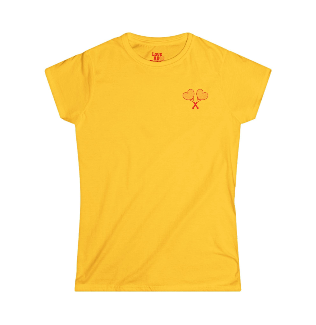 Love All Tennis Women's Hearts Softstyle T-Shirt