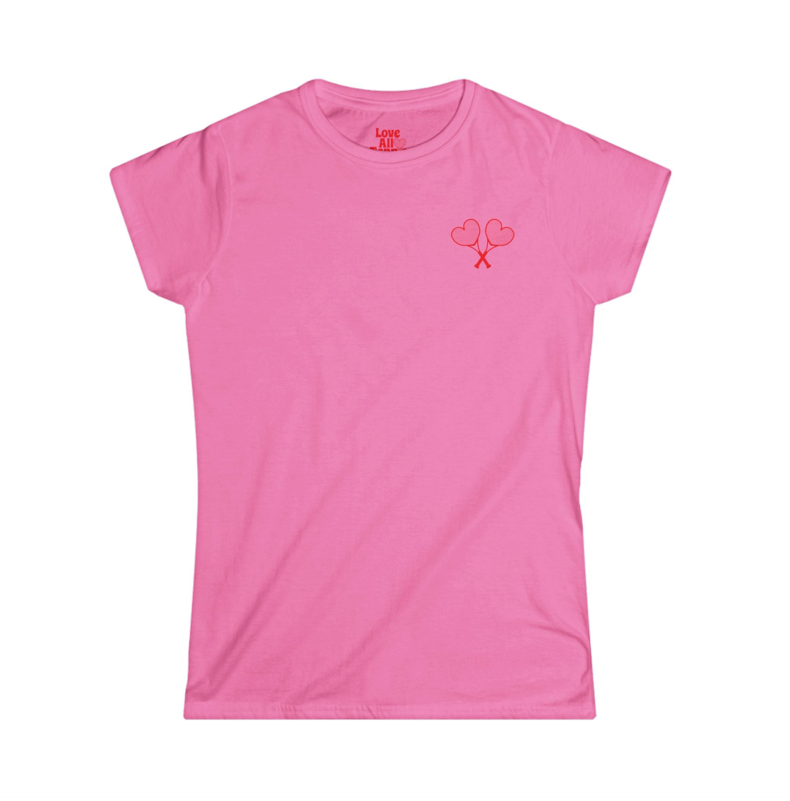 Love All Tennis Women's Hearts Softstyle T-Shirt