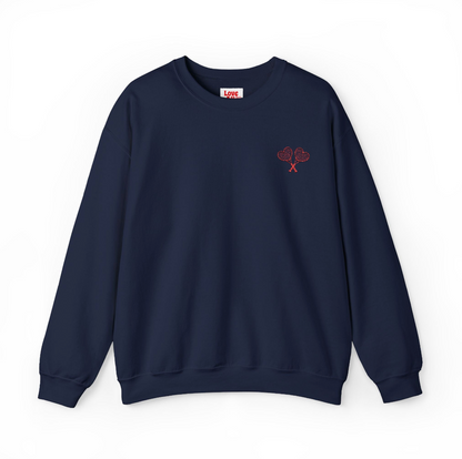 Love All Tennis Adult Embroidered Crewneck Sweatshirt