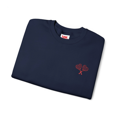 Love All Tennis Adult Embroidered Crewneck Sweatshirt