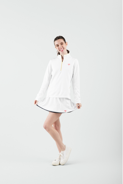 Love All Tennis Women's Tracy 1/4 Zip Jacket Polka Dot