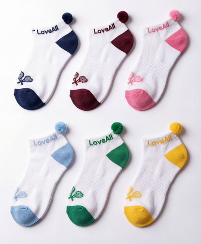 Love All Tennis Pom Pom Sock Bundle