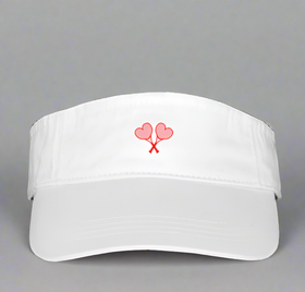 Love All Tennis Crossed Heart Women's Visor