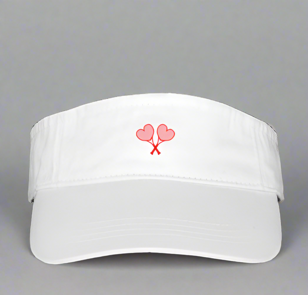 Love All Tennis Crossed Heart Women's Visor